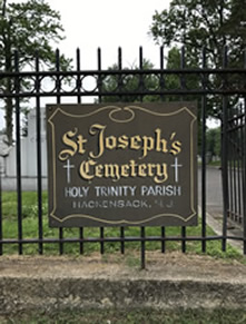 St.Joseph's Cemetery sign